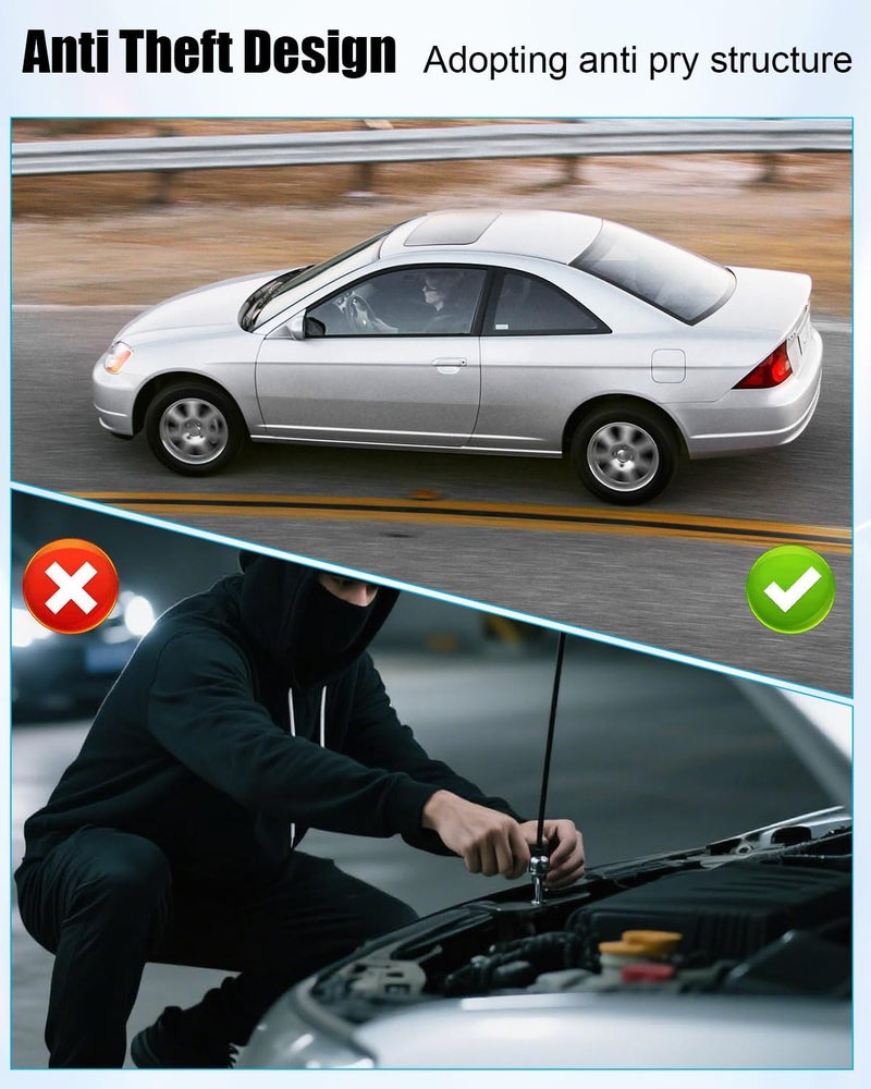 ULZOZN Engine Hood Lock Fit for Honda Civic 2004 2005 Replace 74120S5A509 HO1234115 - Image 4